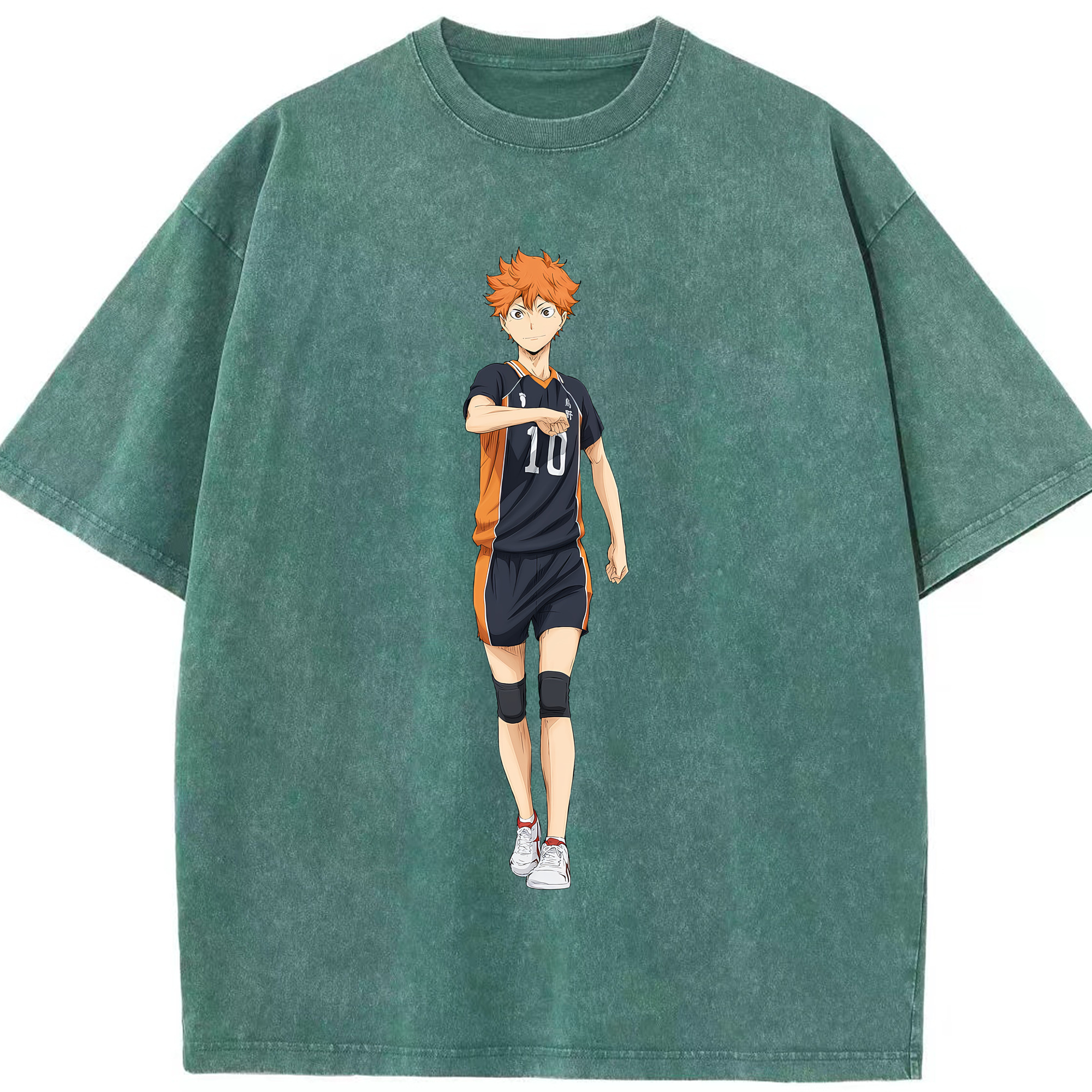 （画像用） ハイキュー!! Haikyu!! 綿100% ヴィンテージ風 半袖Tシャツ（フロントプリント）